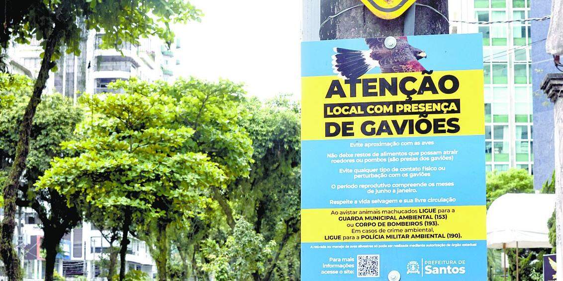 Prefeitura santista instalou 14 placas em pontos estratégicos com informações e orientações à população