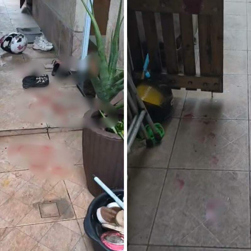 O homem teria invadido a residência pela janela de um dos quartos e atingido as duas vítimas com golpes de faca antes de fugir