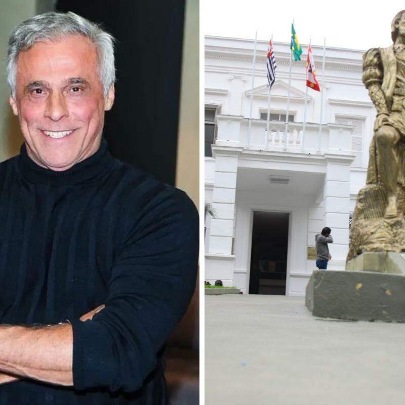 Ator Oscar Magrini conseguiu indenização na Justiça após ter sua imagem utilizada sem autorização em carnês do IPTU de São Vicente