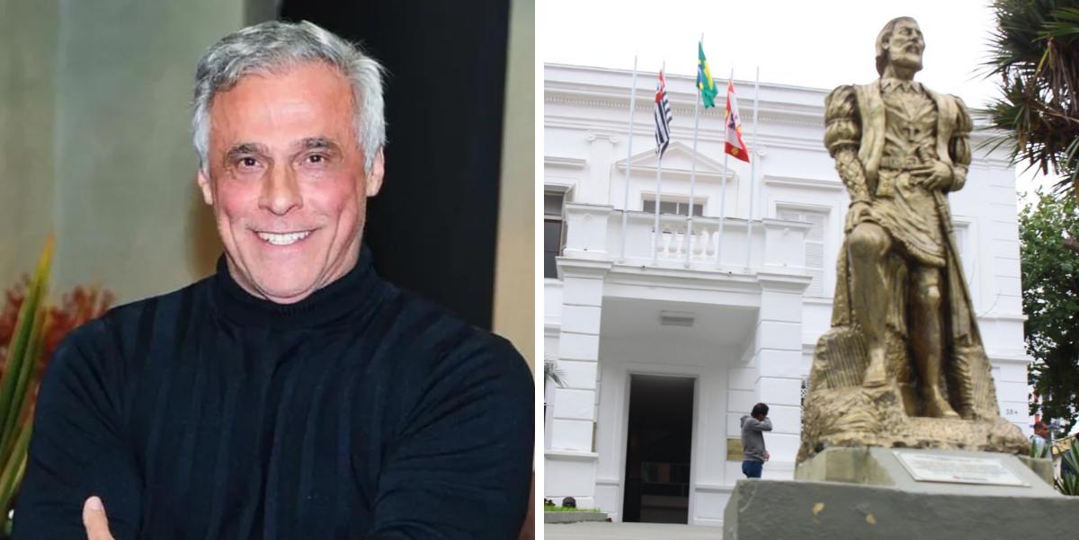 Ator Oscar Magrini conseguiu indenização na Justiça após ter sua imagem utilizada sem autorização em carnês do IPTU de São Vicente