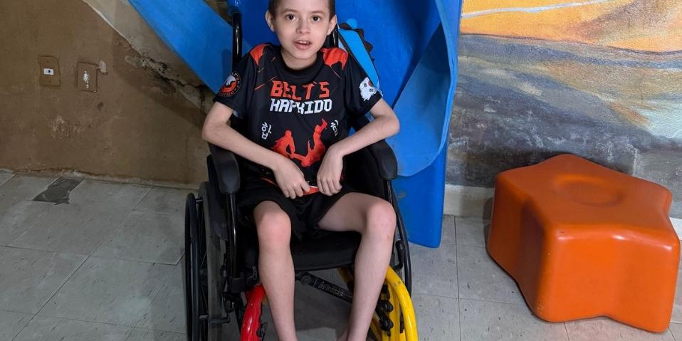 Guilherme Fronzi tem distrofia muscular de Duchenne