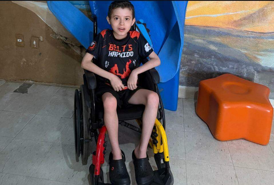 Guilherme Fronzi tem distrofia muscular de Duchenne