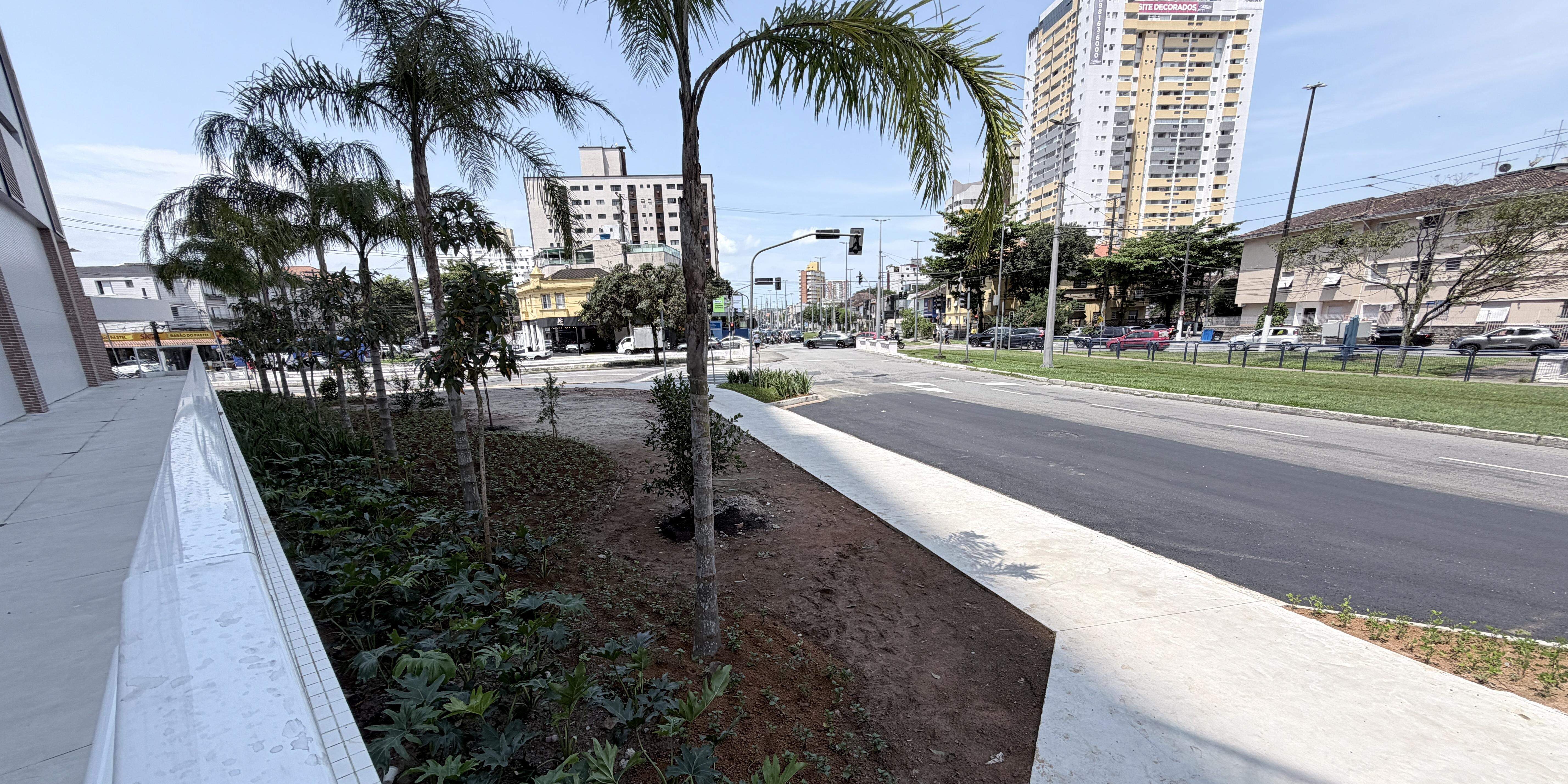 Há obras em Campo Grande, Ponta da Praia, Vila Belmiro e Encruzilhada (foto), sem custo ao Município