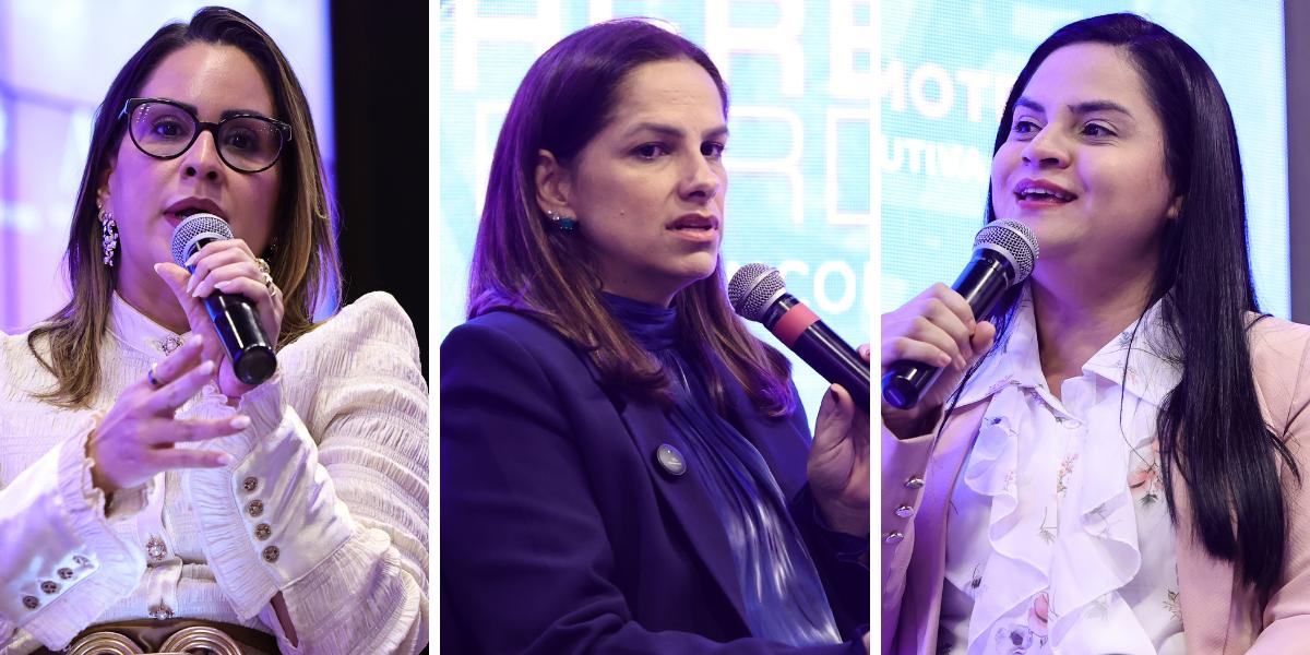 Gilmara Temóteo defende evolução nas métricas dos portos, enquanto Adriana Pessotti citou exemplo do Espírito Santo. Samara Gualberto diz que o Arco Norte já se consolidou como uma importante rota logística