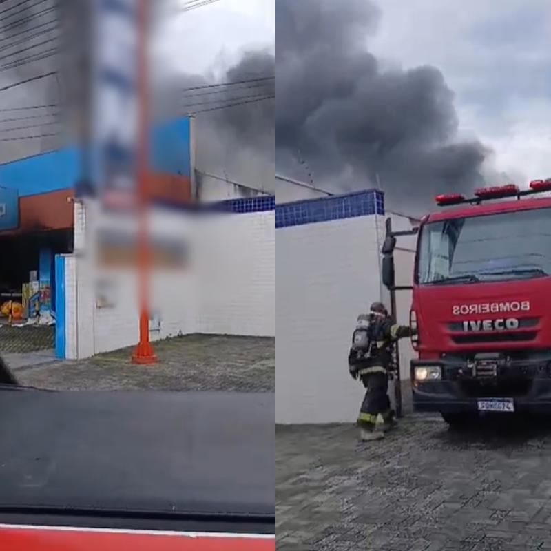 A ocorrência no Magazine Luiza foi finalizada, mas a causa do incêndio ainda não havia sido identificada até a divulgação das informações em Bertioga
