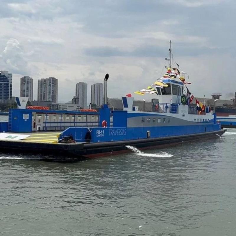 A modernização e ampliação do sistema de travessias na Baixada Santista e por São Paulo prevê investimentos de 2,5 bilhões e tornam o projeto um dos maiores programas de descarbonização do transporte aquaviário no Brasil