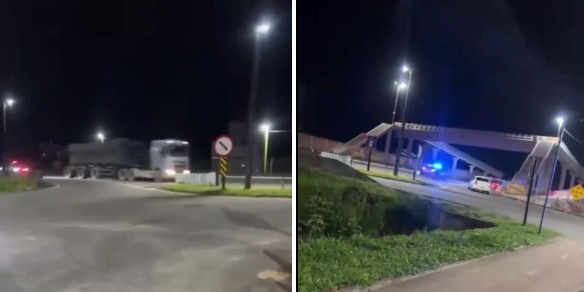 O caminhoneiro fugiu de São Bernardo do Campo, no ABC Paulista, pela Rodovia dos Imigrantes até Pedro de Toledo, no Vale do Ribeira; após tombar o veículo, ele conseguiu escapar a pé