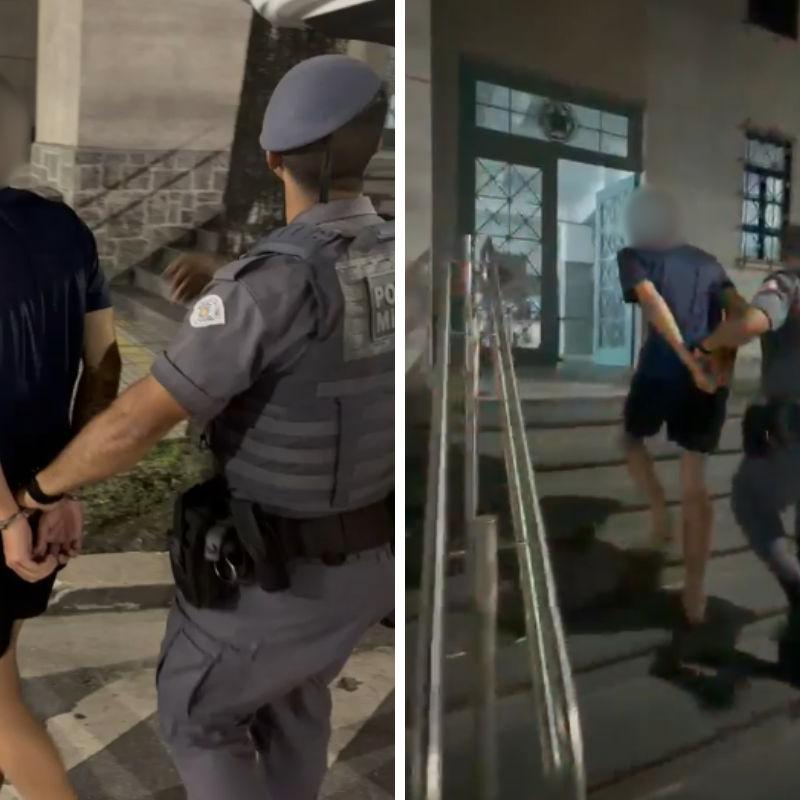 Homem foi detido e levado para a delegacia