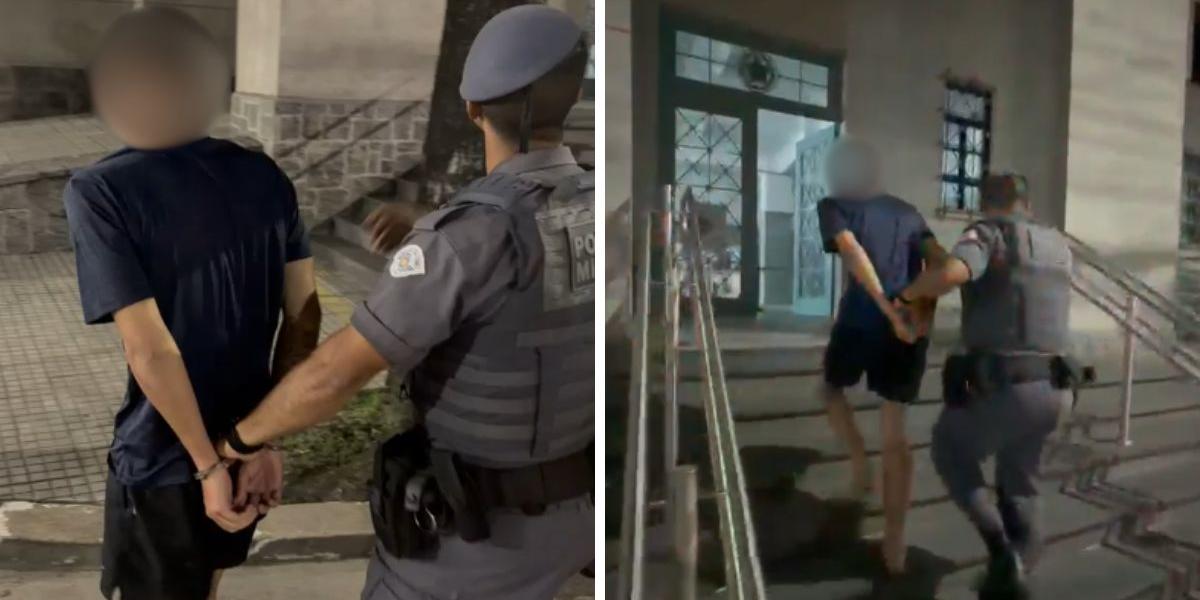 Homem foi detido e levado para a delegacia
