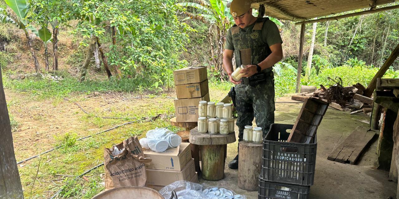 Polícia Militar Ambiental apreendeu as mercadorias