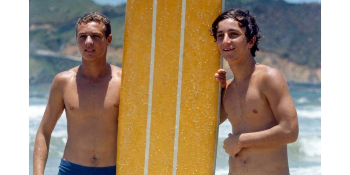 Sidão (à direita), em Guarujá, nos anos 60