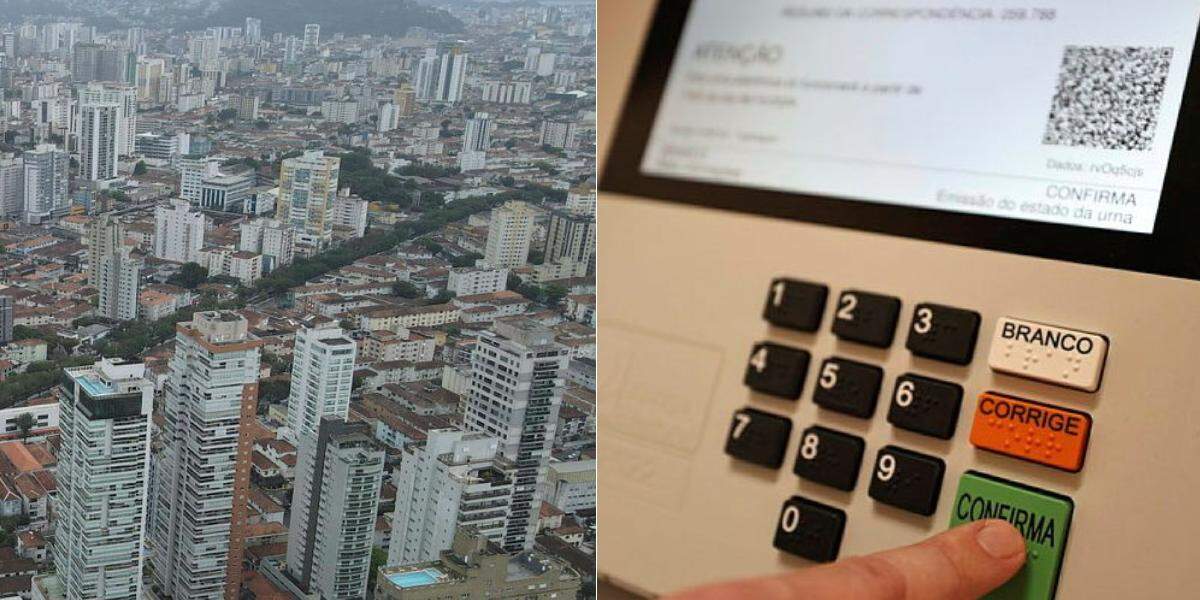 Eleitores de Santos voltaram às urnas neste domingo (25) para o segundo turno