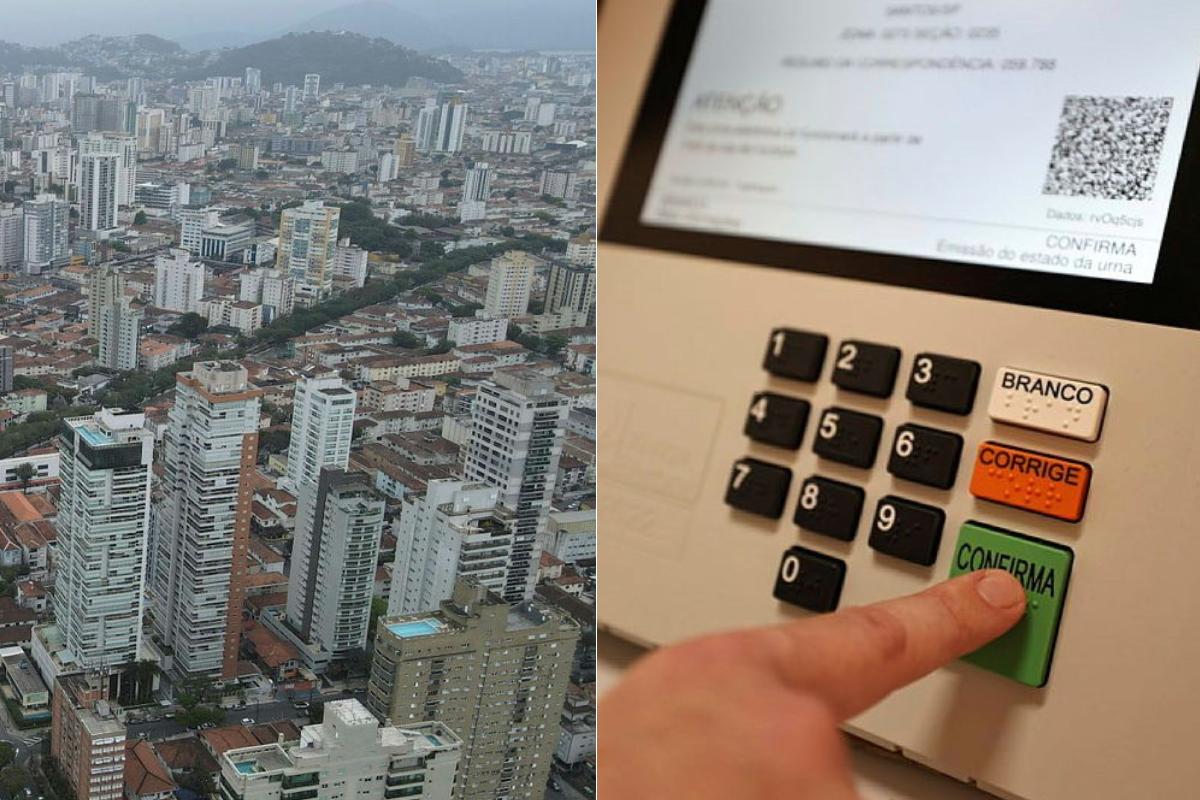 Eleitores de Santos voltaram às urnas neste domingo (25) para o segundo turno
