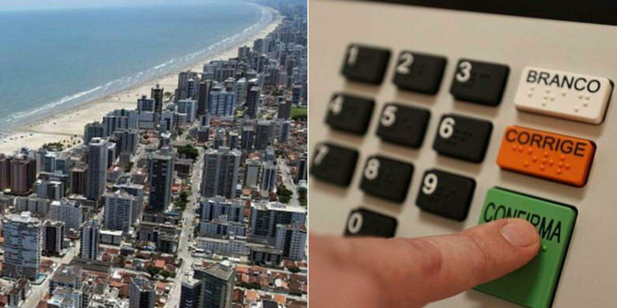 Eleitores de Praia Grande voltaram às urnas neste domingo (25) para o segundo turno