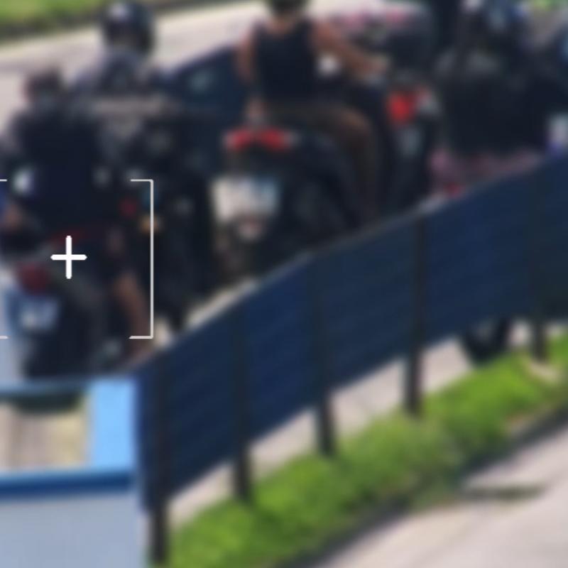 A ocorrência foi flagrada pelas câmeras do Centro de Controle Operacional da prefeitura de Santos