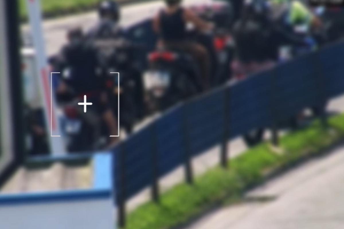 A ocorrência foi flagrada pelas câmeras do Centro de Controle Operacional da prefeitura de Santos