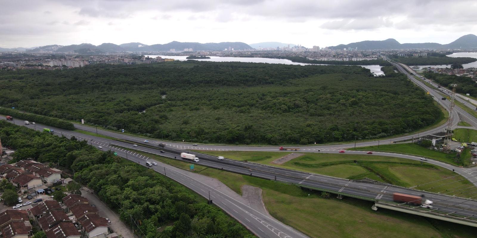 Condomínio logístico para caminhões ficará na Ilha do Tatu, próximo à Ilha Caraguatá, em Cubatão