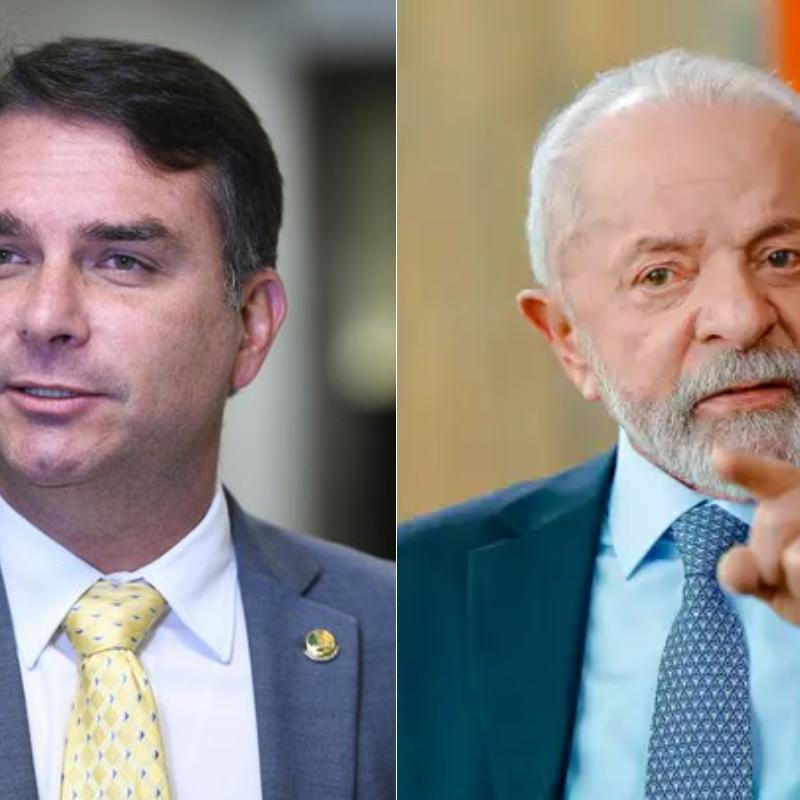 Flávio Bolsonaro (PL, à esquerda) e Luiz Inácio Lula da Silva (PT, à direita) disputam segundo turno das eleições para presidente