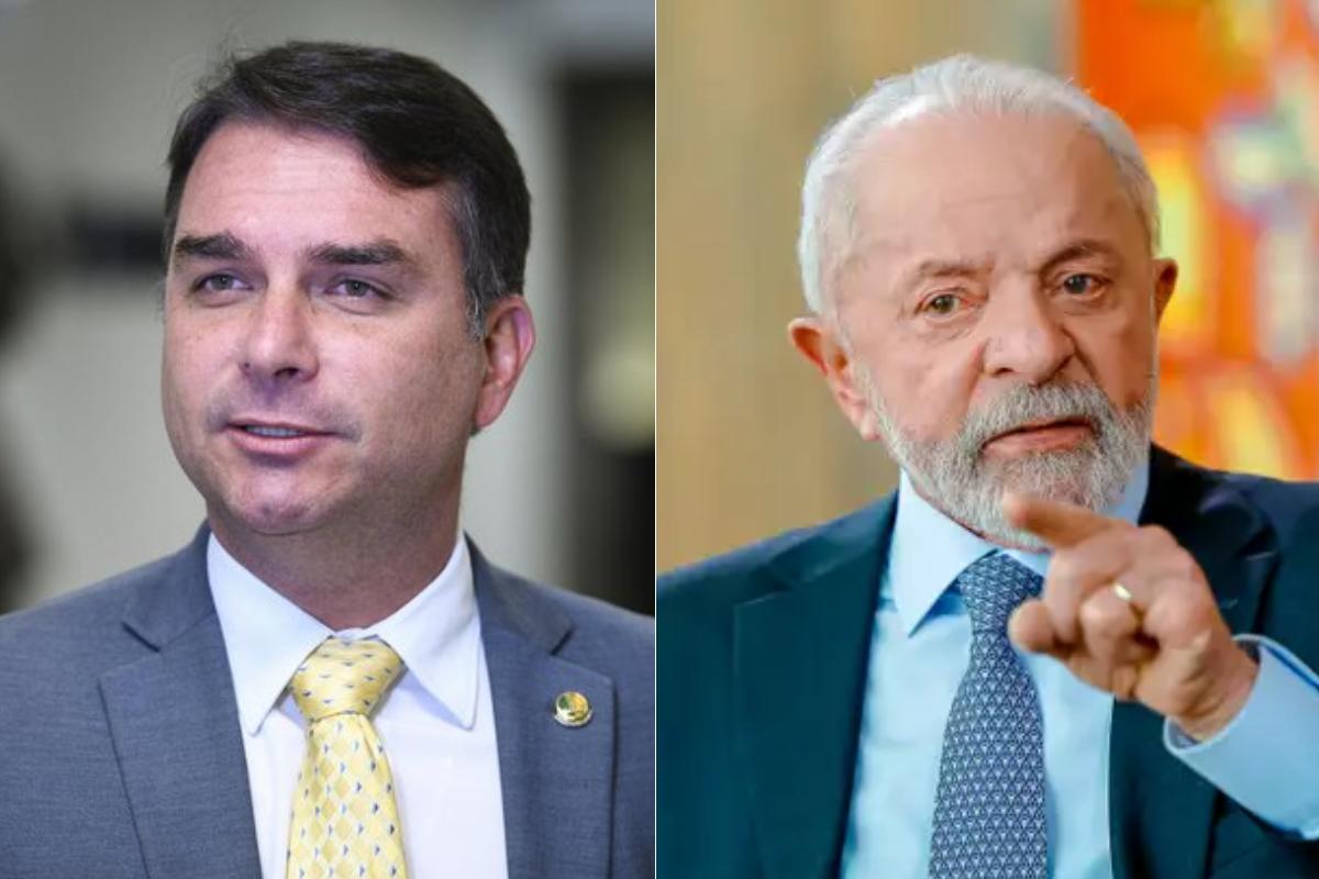Flávio Bolsonaro (PL, à esquerda) e Luiz Inácio Lula da Silva (PT, à direita) disputam segundo turno das eleições para presidente
