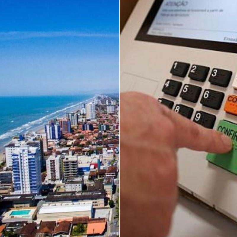 Eleitores de Mongaguá voltaram às urnas neste domingo (25) para o segundo turno