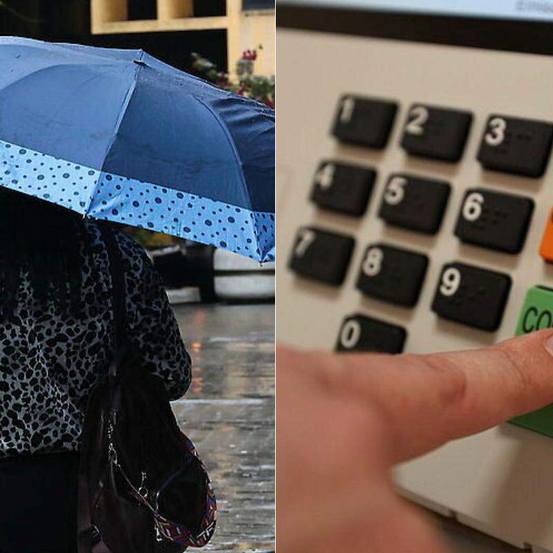 Chuva forte está prevista na Baixada Santista para domingo (25), dia que marca o segundo turno das eleições