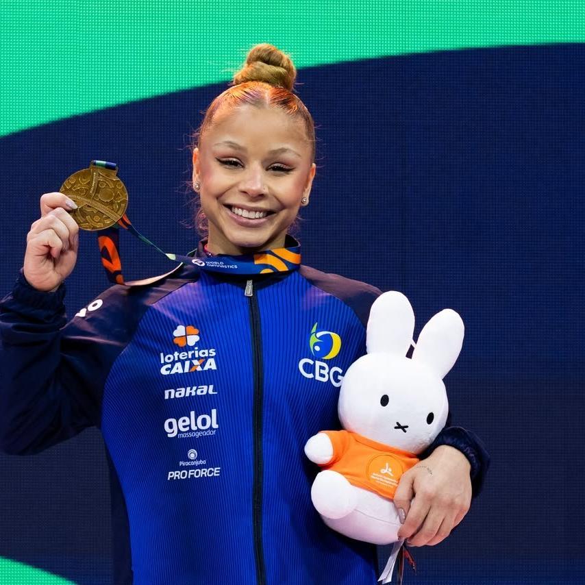 Flávia Saraiva conquista medalha de bronze no Mundial de Ginástica Artística