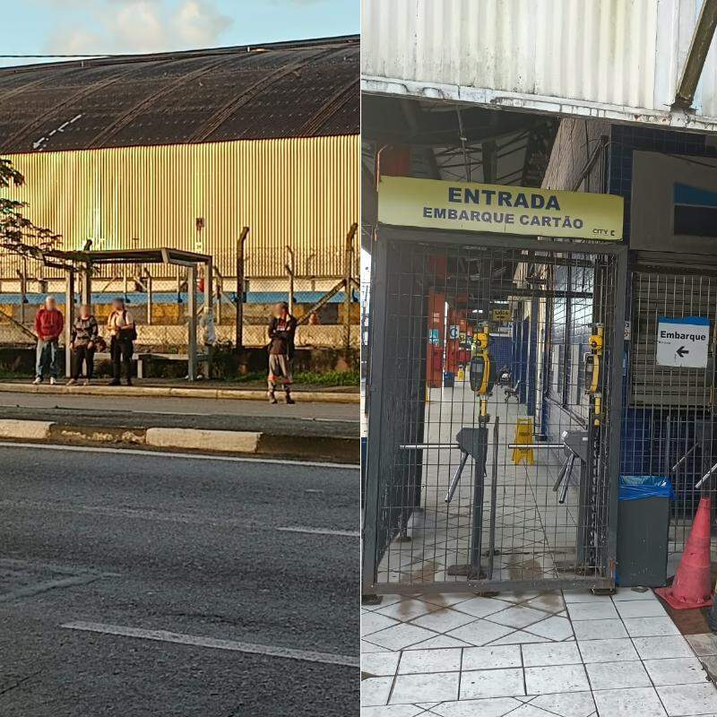Moradores de Guarujá foram pegos de surpresa com greve nos ônibus municipais nesta terça (27)