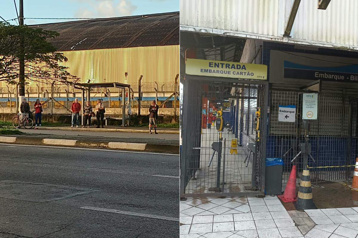 Moradores de Guarujá foram pegos de surpresa com greve nos ônibus municipais nesta terça (27)