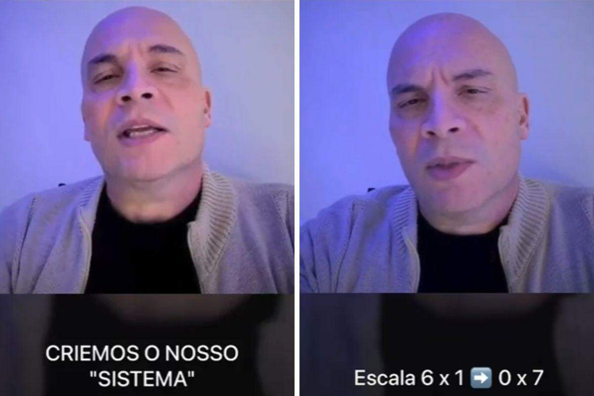 O secretário de Guarujá fez as publicações em suas redes sociais nesta segunda-feira