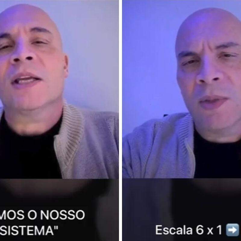 O secretário de Guarujá fez as publicações em suas redes sociais nesta segunda-feira