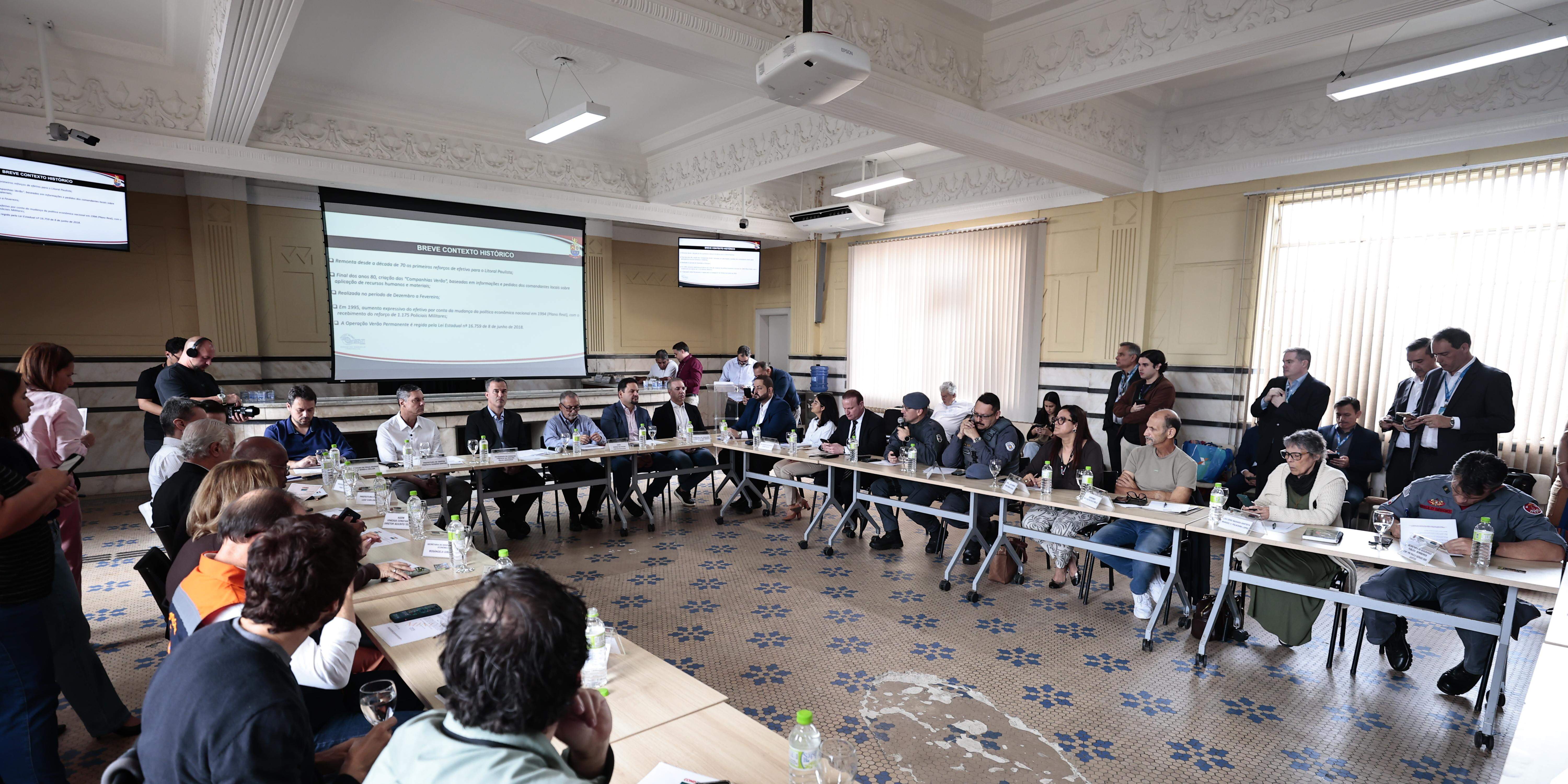 Números foram apresentados na reunião do Condesb, realizada no Paço Municipal de Santos