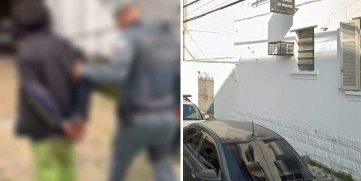 Homem foi preso e conduzido à Delegacia de Defesa da Mulher (DDM) de São Vicente