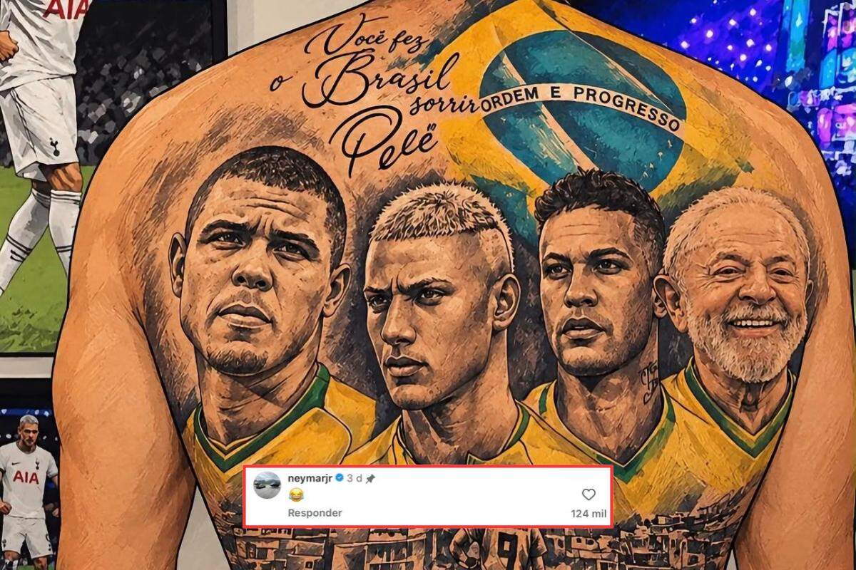 Neymar havia comentado em uma montagem do presidente reeleito na tatuagem de Richarlison, que originalmente reúne os rostos do próprio atleta, de Neymar e de Ronaldo Fenômeno