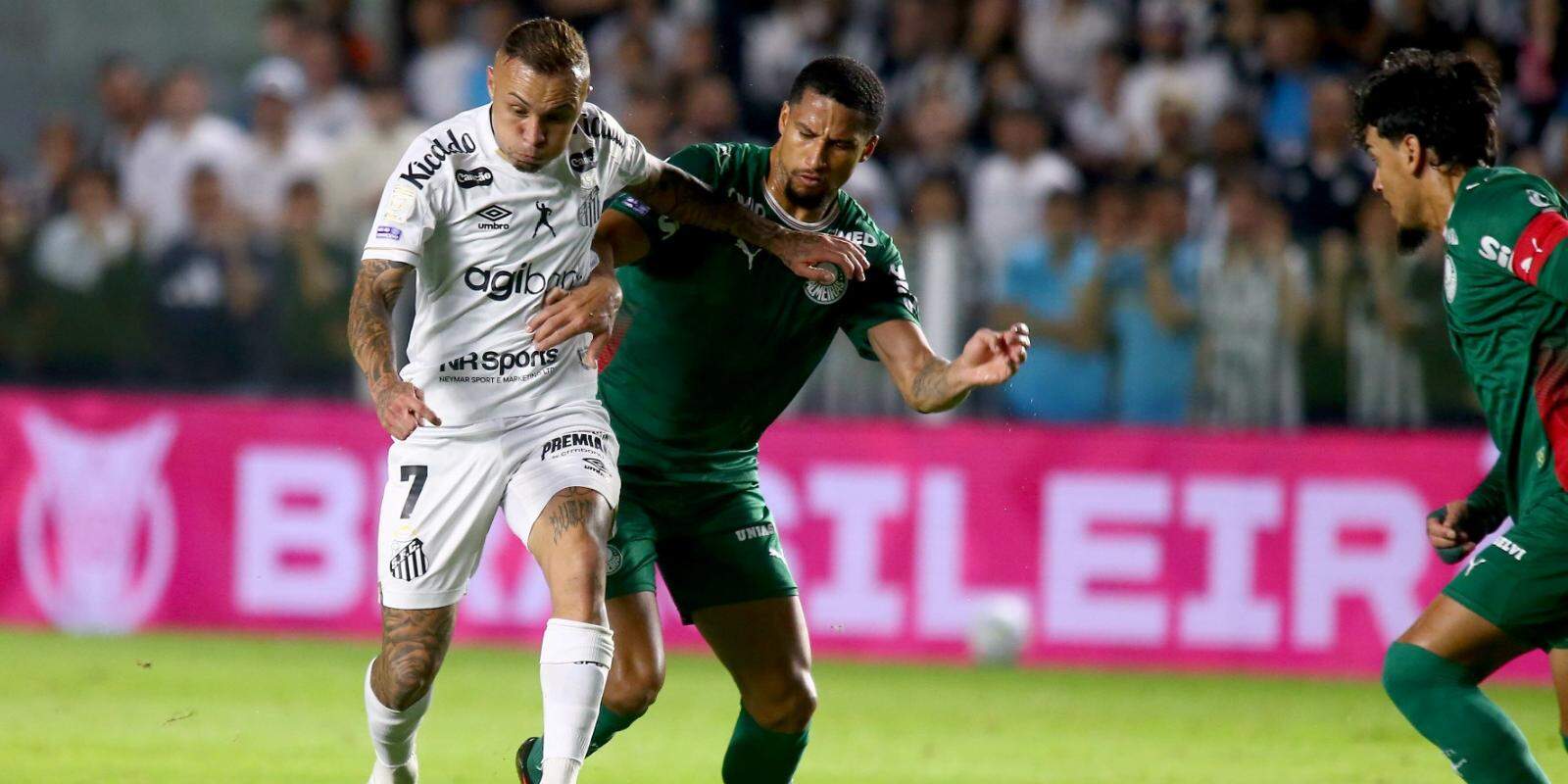 O Santos permanece na oitava posição do Brasileirão, com 47 pontos, cinco pontos abaixo da quinta colocação, que garante vaga na fase preliminar da Libertadores