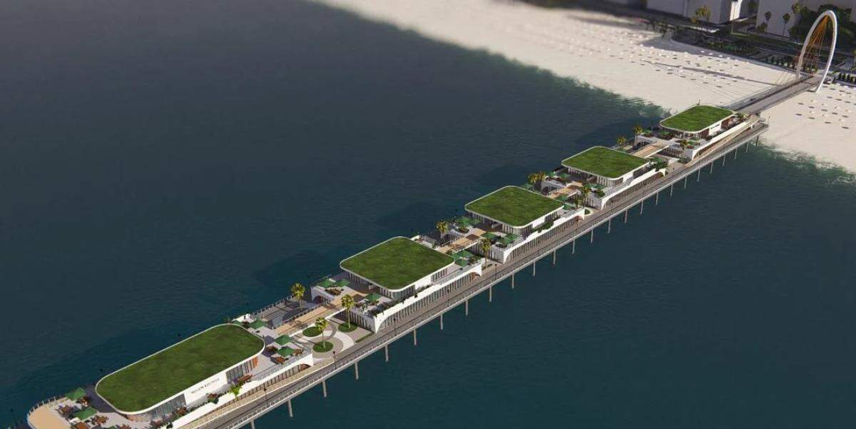 A construção do novo píer de Praia Grande está programada para começar no primeiro semestre de 2027