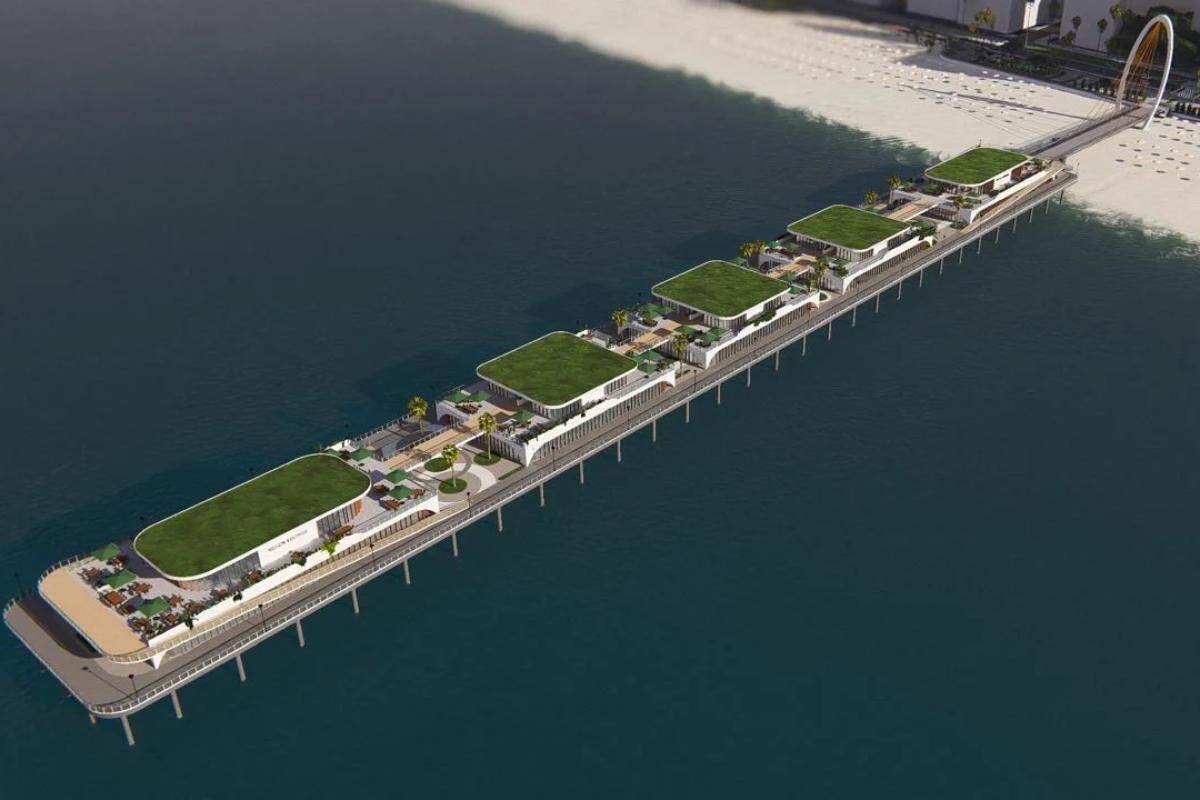A construção do novo píer de Praia Grande está programada para começar no primeiro semestre de 2027
