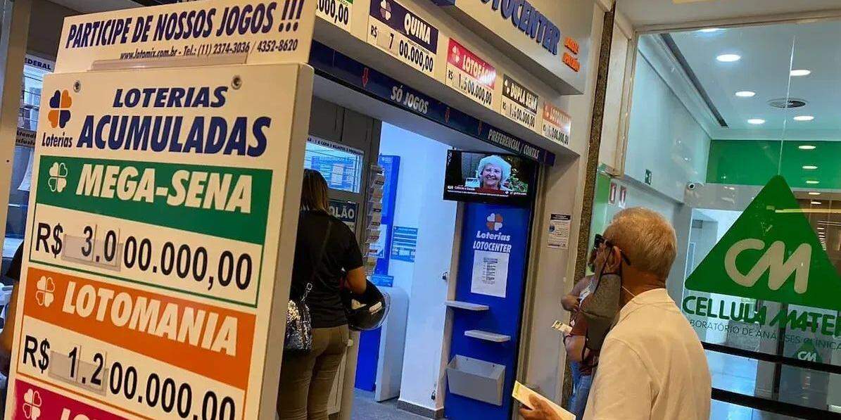 Concurso Mega-Sena 3010 divide prêmio milionário entre apostas do Ceará e Rio de Janeiro