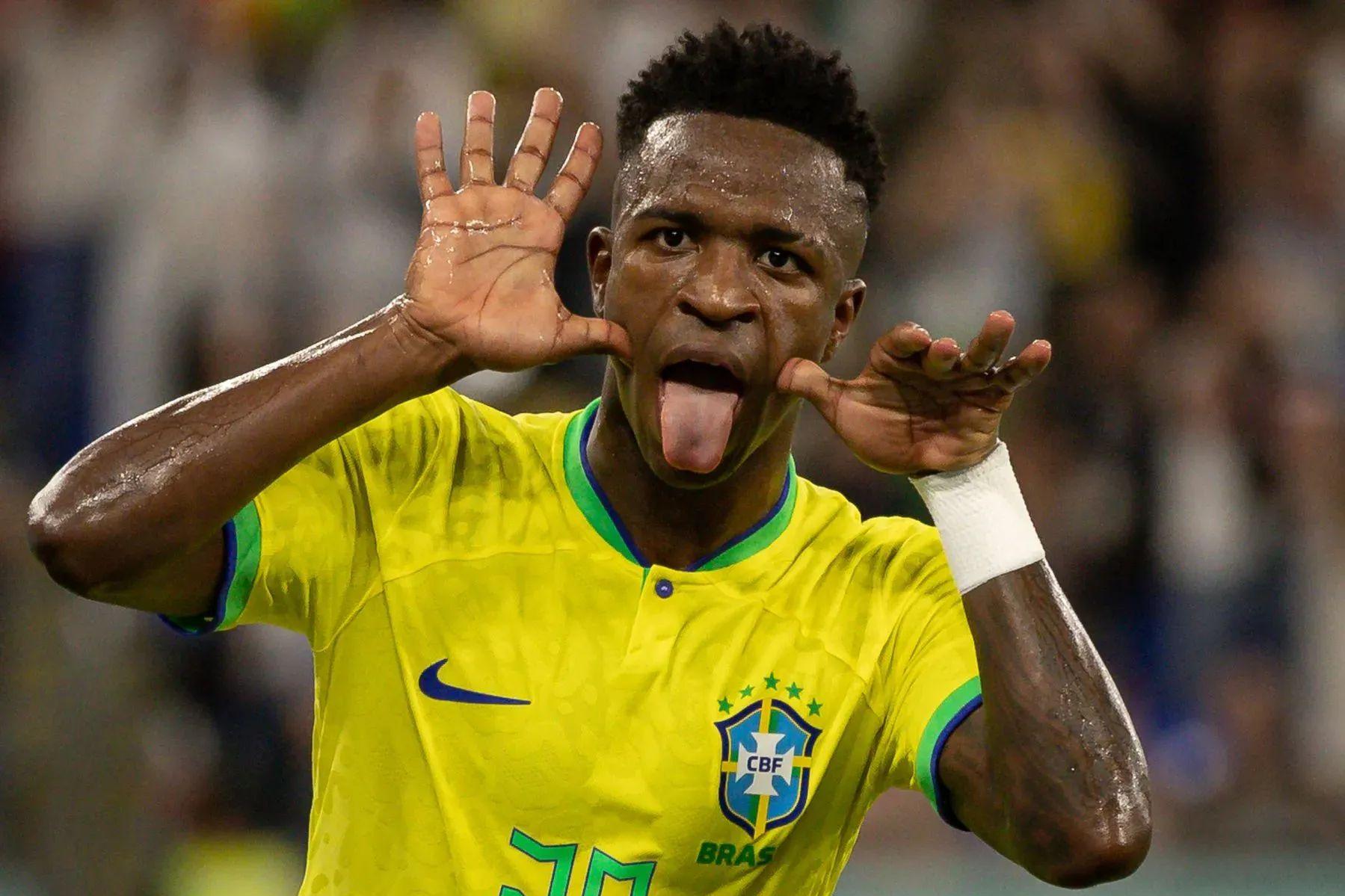  Vini Jr. foi um dos destaques do Brasil no jogo contra a Suíça 