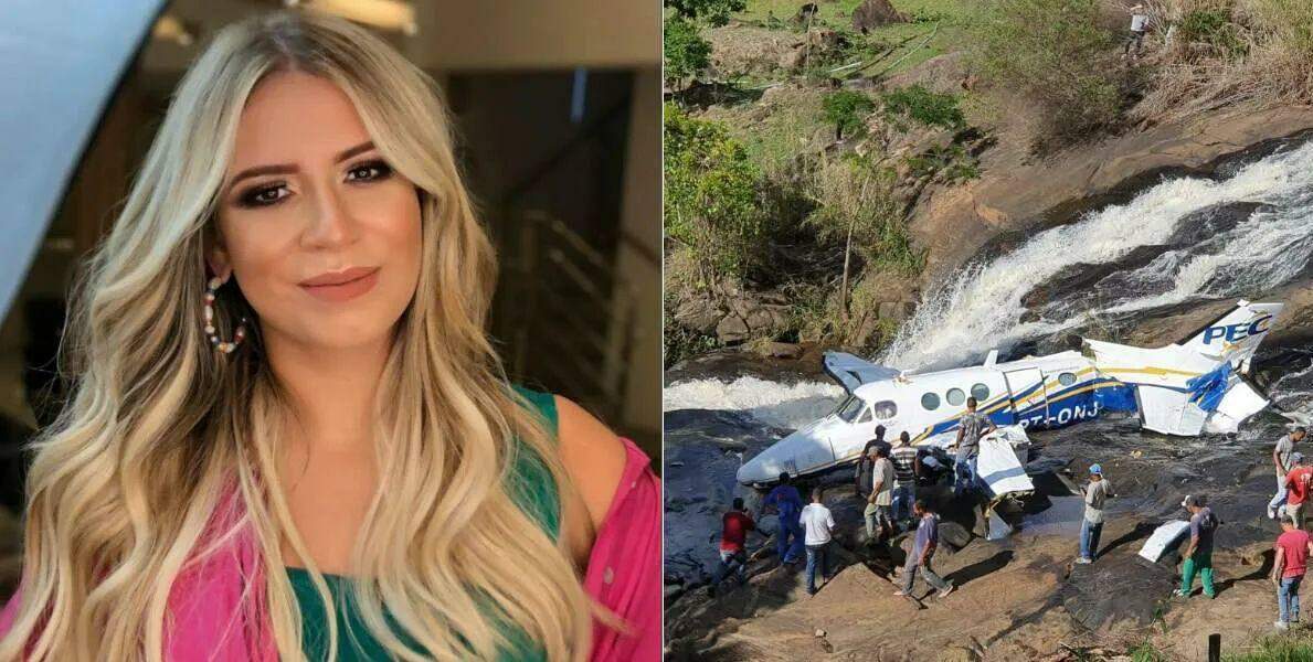 Avião com a cantora Marília Mendonça ia para Caratinga, em Minas Gerais