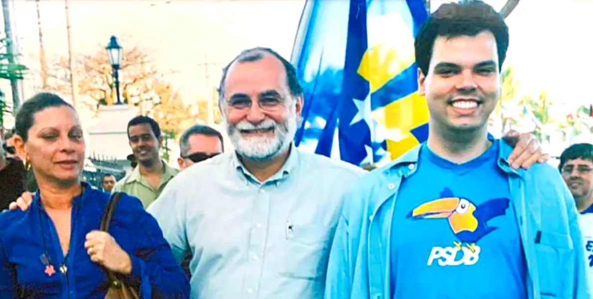    Raul Christiano e Bruno Covas em campanha para a Prefeitura de Santos em 2004   