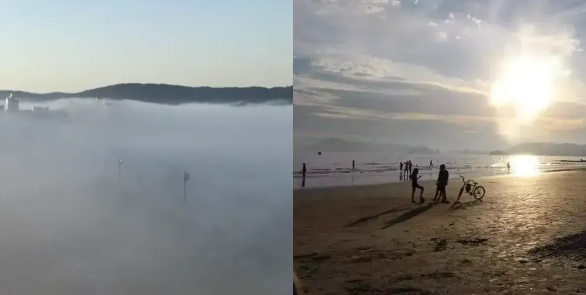  Neblina atingiu cidades da Baixada desde quarta-feira (18). Tempo ensolarado deve prevalecer nos próximos dias 