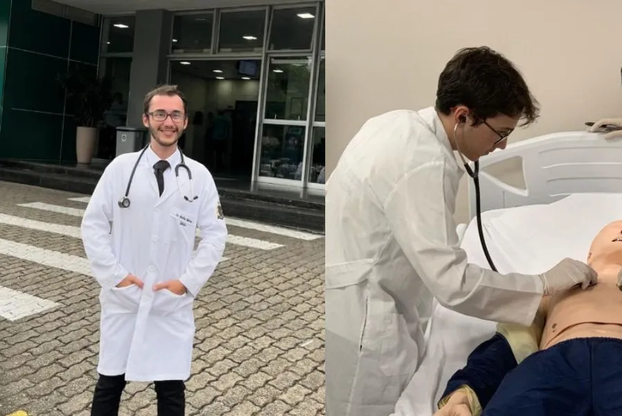 Porthinhos já está fazendo o estágio final do curso de medicina