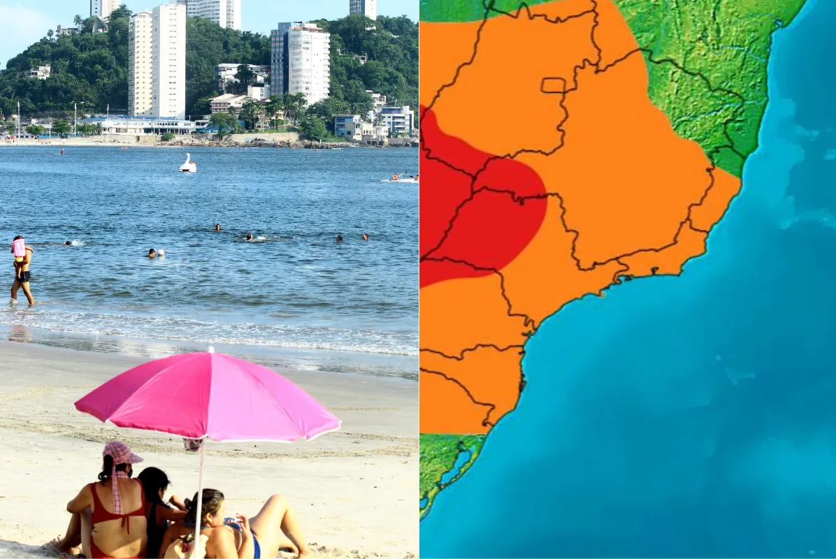 O calor deverá invadir o Litoral de São Paulo a partir de sábado (27)