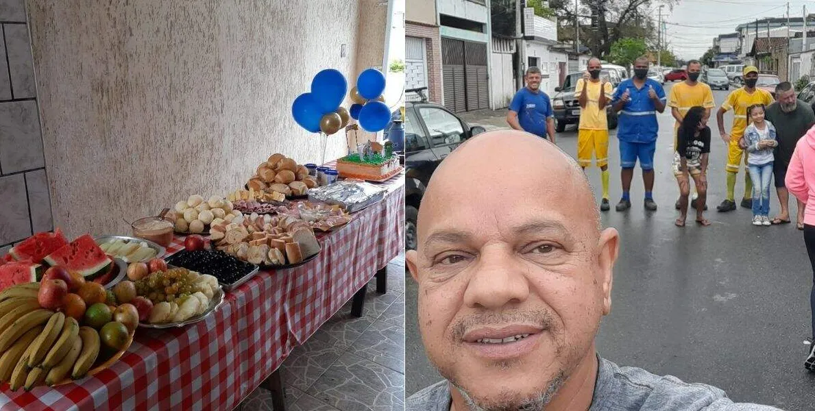  Cláudio Salgado organizou a festa na manhã desta quinta-feira (21) 