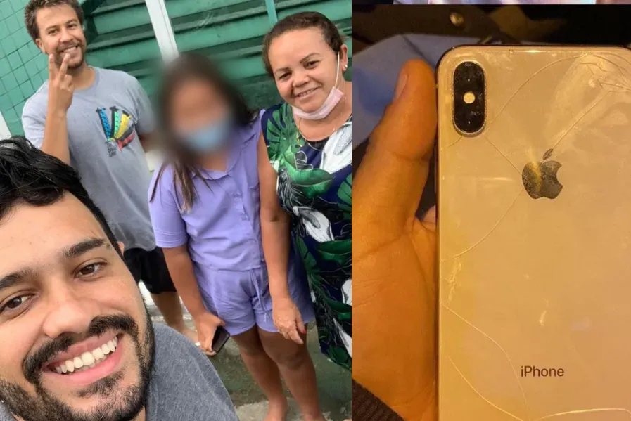 Guilherme e Leonardo devolveram o celular para a mãe do dono do aparelho nesta semana