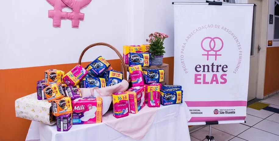  Projeto que combate pobreza menstrual de mulheres virou lei em São Vicente 
