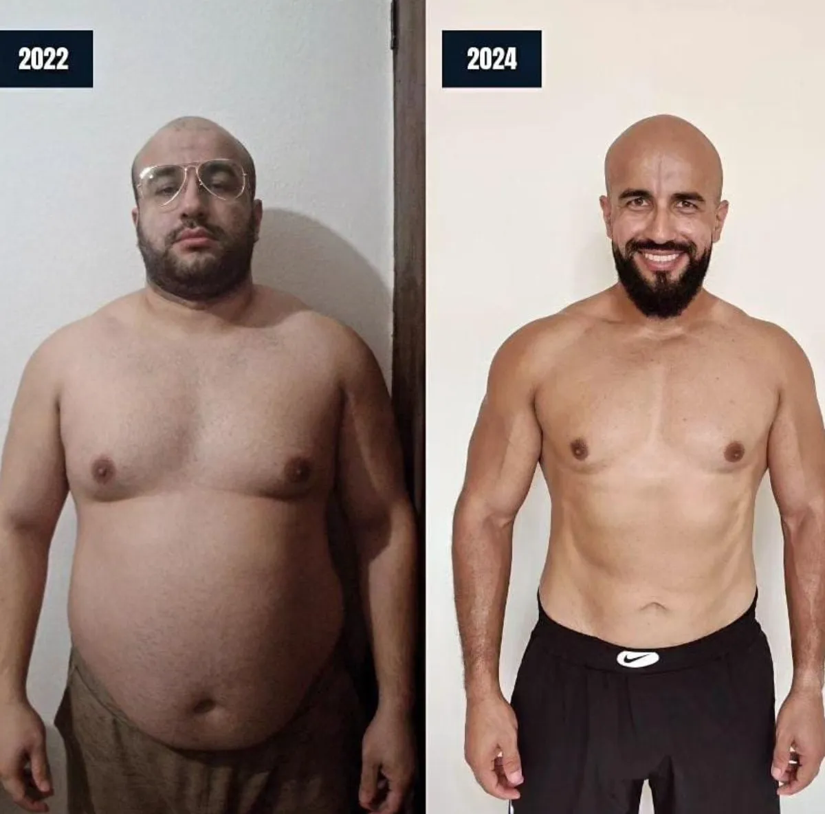 O antes e depois de Glauber, que perdeu 30 kg em dois anos