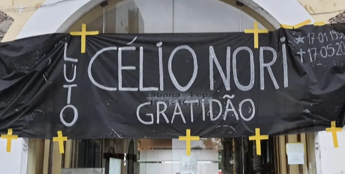   Célio Nori faleceu por complicações da Covid-19 em Santos  