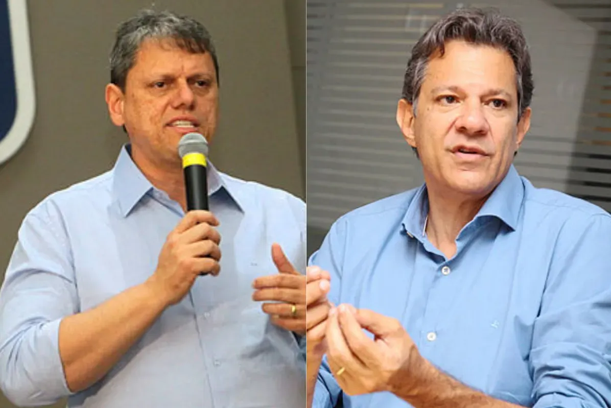 Tarcísio de Freitas e Fernando Haddad disputam o segundo turno no Estado