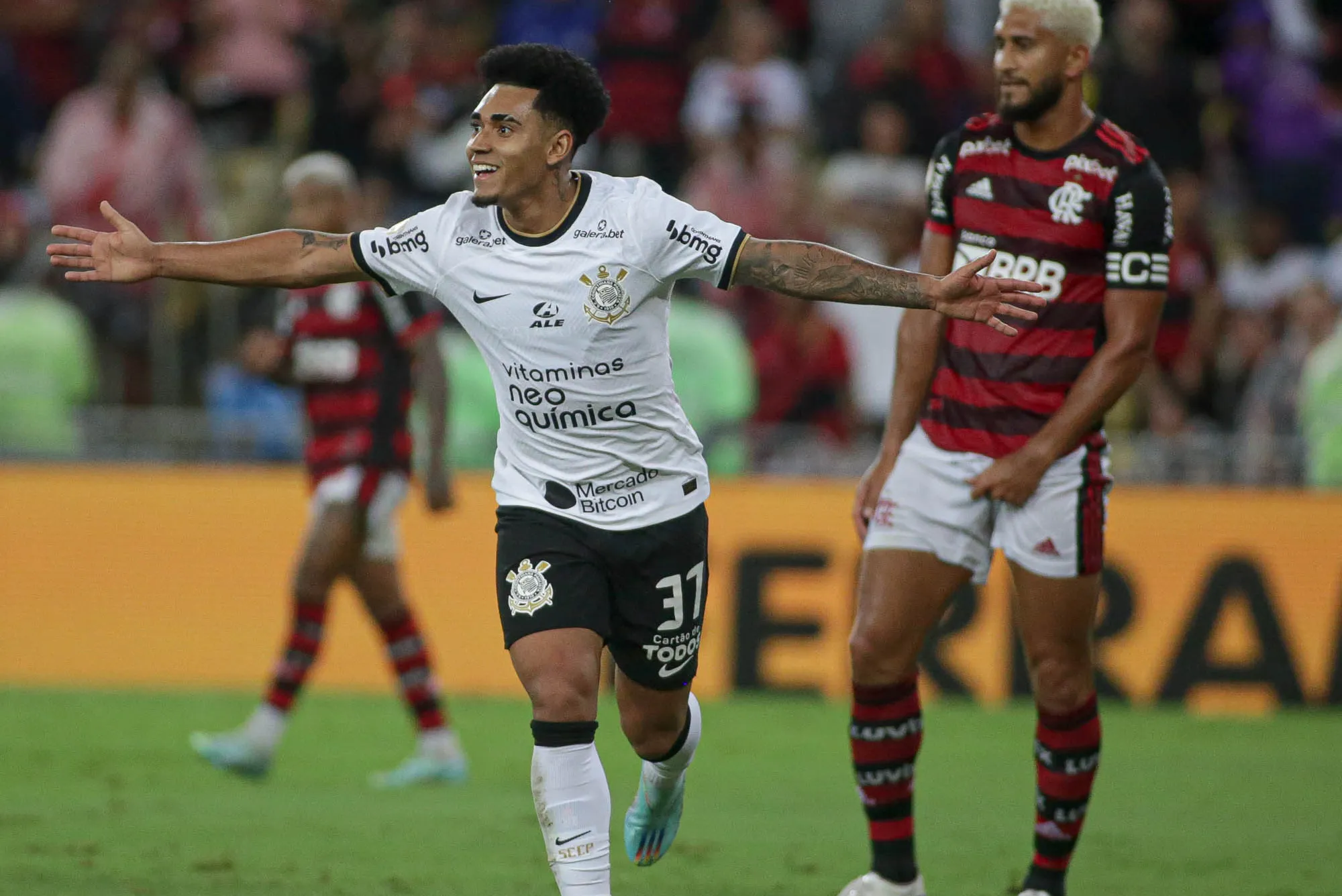 O Corinthians chega aos mesmos 61 pontos de Flamengo e Fluminense, ainda na quinta colocação